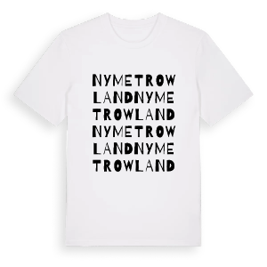 Nymet Rowland ordlek t-shirt – ekologisk bomull t-shirt från Pinshirt