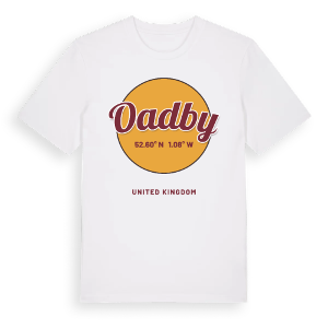 Oadby cirkel t-shirt – ekologisk bomull t-shirt från Pinshirt
