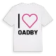 Jag älskar Oadby t-shirt stort tryck