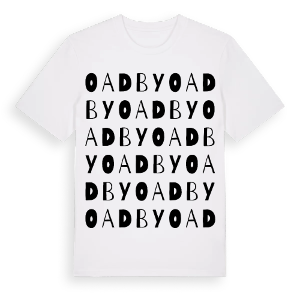 Oadby ordlek t-shirt – ekologisk bomull t-shirt från Pinshirt
