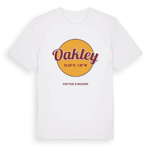 Oakley cirkel t-shirt – ekologisk bomull t-shirt från Pinshirt