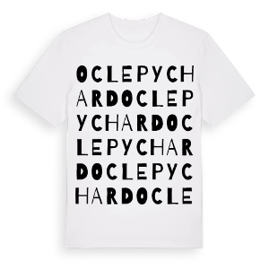 Ocle Pychard ordlek t-shirt – ekologisk bomull t-shirt från Pinshirt