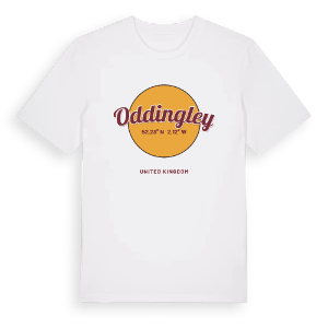 Oddingley cirkel t-shirt – ekologisk bomull t-shirt från Pinshirt