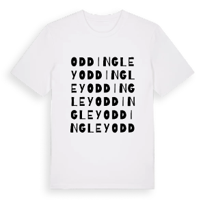 Oddingley ordlek t-shirt – ekologisk bomull t-shirt från Pinshirt
