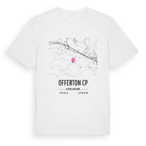 Offerton CP karta t-shirt – ekologisk bomull t-shirt från Pinshirt