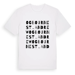 Ogbourne St. Andrew ordlek t-shirt – ekologisk bomull t-shirt från Pinshirt