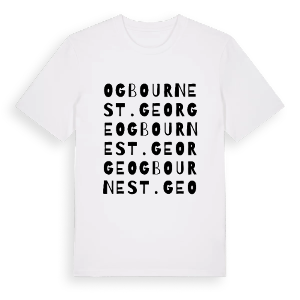 Ogbourne St. George ordlek t-shirt – ekologisk bomull t-shirt från Pinshirt