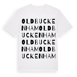 Old Buckenham ordlek t-shirt – ekologisk bomull t-shirt från Pinshirt