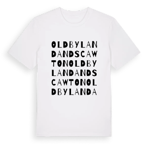 Old Byland and Scawton ordlek t-shirt – ekologisk bomull t-shirt från Pinshirt