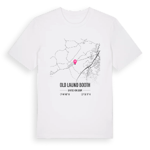 Old Laund Booth karta t-shirt – ekologisk bomull t-shirt från Pinshirt