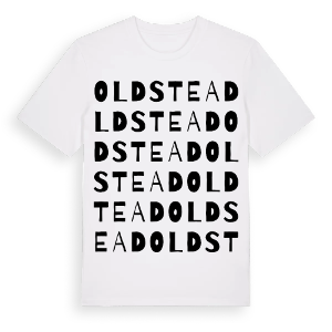 Oldstead ordlek t-shirt – ekologisk bomull t-shirt från Pinshirt