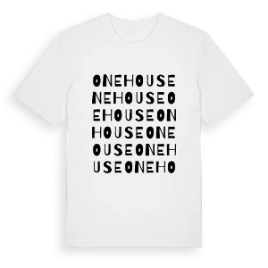 Onehouse ordlek t-shirt – ekologisk bomull t-shirt från Pinshirt