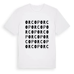 Orcop ordlek t-shirt – ekologisk bomull t-shirt från Pinshirt