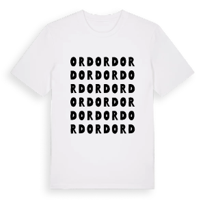Ord ordlek t-shirt – ekologisk bomull t-shirt från Pinshirt