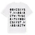 Ormesby St. Margaret with Scratby ordlek t-shirt