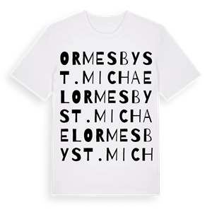 Ormesby St. Michael ordlek t-shirt – ekologisk bomull t-shirt från Pinshirt