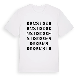 Ormside ordlek t-shirt – ekologisk bomull t-shirt från Pinshirt