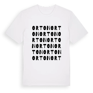 Orton ordlek t-shirt – ekologisk bomull t-shirt från Pinshirt