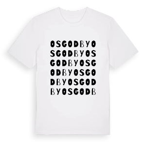 Osgodby ordlek t-shirt – ekologisk bomull t-shirt från Pinshirt