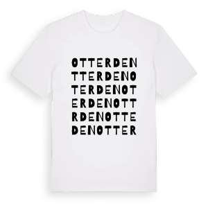 Otterden ordlek t-shirt – ekologisk bomull t-shirt från Pinshirt
