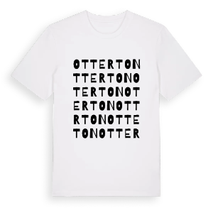 Otterton ordlek t-shirt – ekologisk bomull t-shirt från Pinshirt
