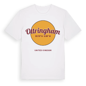 Ottringham cirkel t-shirt – ekologisk bomull t-shirt från Pinshirt