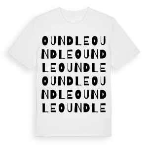 Oundle ordlek t-shirt – ekologisk bomull t-shirt från Pinshirt