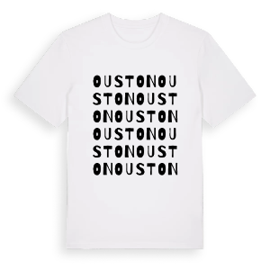 Ouston ordlek t-shirt – ekologisk bomull t-shirt från Pinshirt