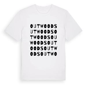 Outwoods ordlek t-shirt – ekologisk bomull t-shirt från Pinshirt