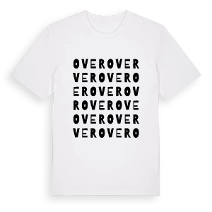 Over ordlek t-shirt – ekologisk bomull t-shirt från Pinshirt