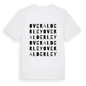 Over Alderley ordlek t-shirt – ekologisk bomull t-shirt från Pinshirt