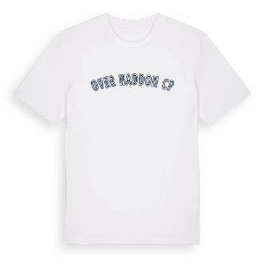 Over Haddon CP college t-shirt – ekologisk bomull t-shirt från Pinshirt