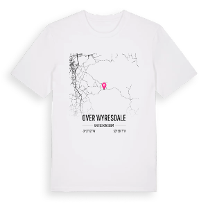 Over Wyresdale karta t-shirt – ekologisk bomull t-shirt från Pinshirt
