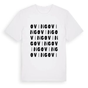 Oving ordlek t-shirt – ekologisk bomull t-shirt från Pinshirt