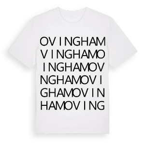 Ovingham ordlek t-shirt – ekologisk bomull t-shirt från Pinshirt