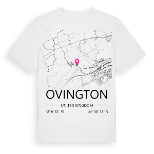 Ovington karta t-shirt – ekologisk bomull t-shirt från Pinshirt