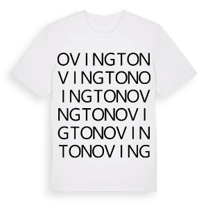 Ovington ordlek t-shirt – ekologisk bomull t-shirt från Pinshirt