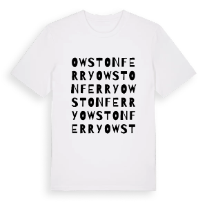 Owston Ferry ordlek t-shirt – ekologisk bomull t-shirt från Pinshirt