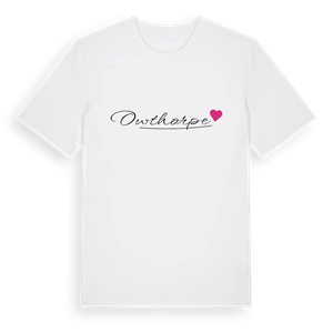 Owthorpe hjärta t-shirt – ekologisk bomull t-shirt från Pinshirt