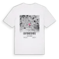 Oxfordshire karta t-shirt