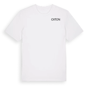 Jag älskar Oxton t-shirt litet tryck – ekologisk bomull t-shirt från Pinshirt