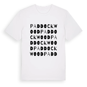 Paddock Wood ordlek t-shirt – ekologisk bomull t-shirt från Pinshirt