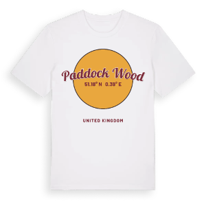 Paddock Wood cirkel t-shirt – ekologisk bomull t-shirt från Pinshirt