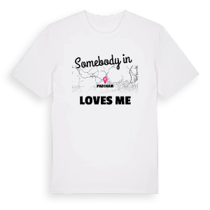 Någon i Padiham älskar mig t-shirt – ekologisk bomull t-shirt från Pinshirt