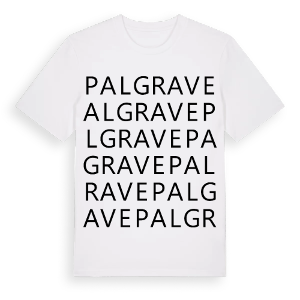 Palgrave ordlek t-shirt – ekologisk bomull t-shirt från Pinshirt