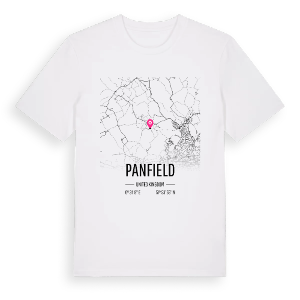 Panfield karta t-shirt – ekologisk bomull t-shirt från Pinshirt