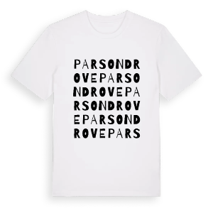 Parson Drove ordlek t-shirt – ekologisk bomull t-shirt från Pinshirt
