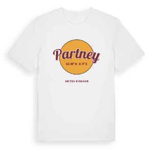Partney cirkel t-shirt – ekologisk bomull t-shirt från Pinshirt
