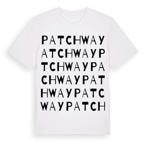 Patchway ordlek t-shirt – ekologisk bomull t-shirt från Pinshirt