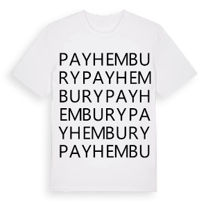 Payhembury ordlek t-shirt – ekologisk bomull t-shirt från Pinshirt